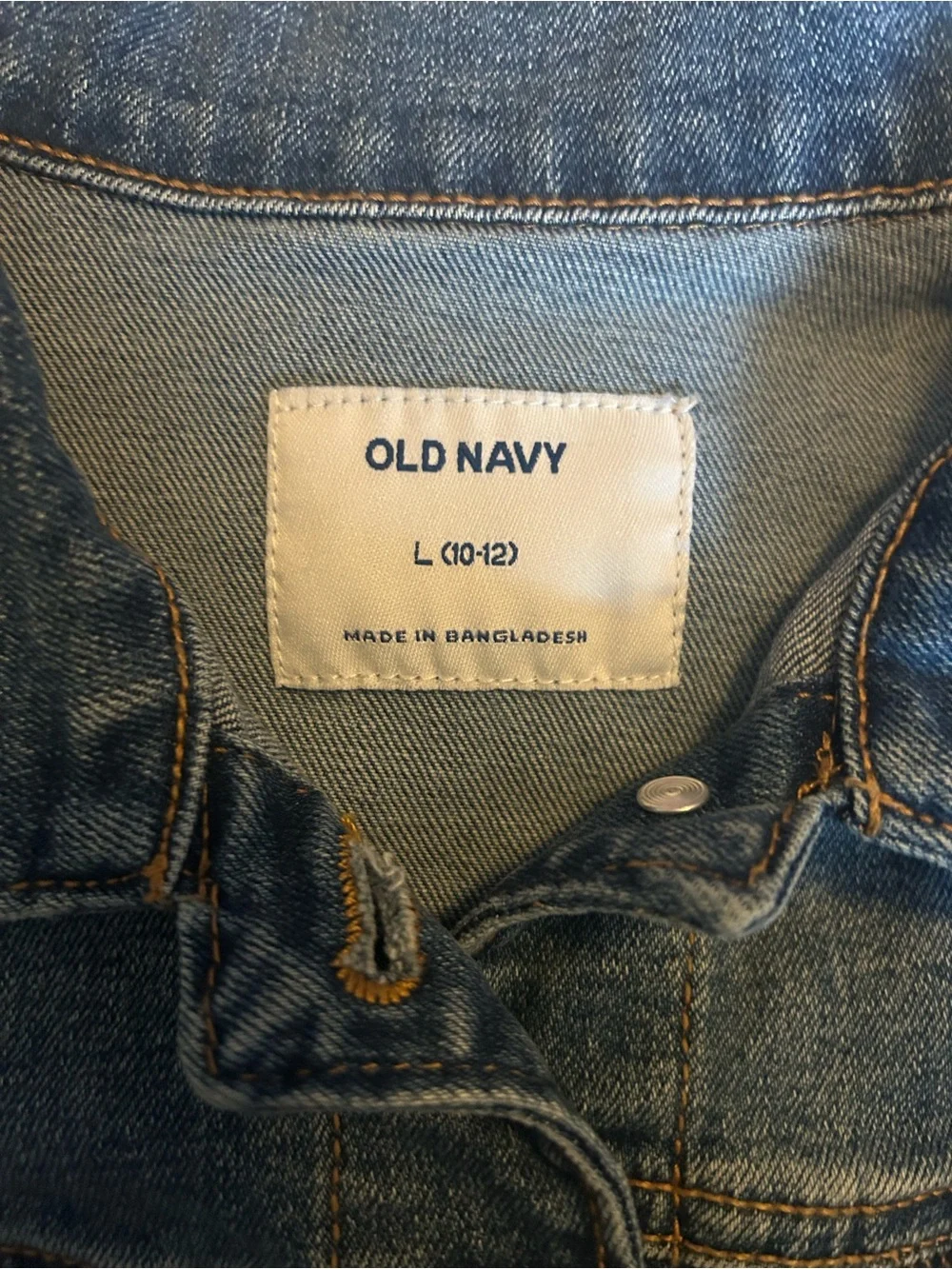 Girls/Kids Size Large 10/12 Old Navy Blue Denim Vest